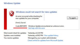 Lösung: 0x80072EFD – Update-Fehler in Windows beheben