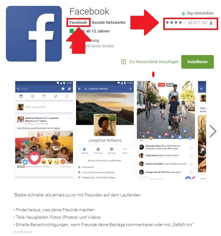 Fake App Facebook