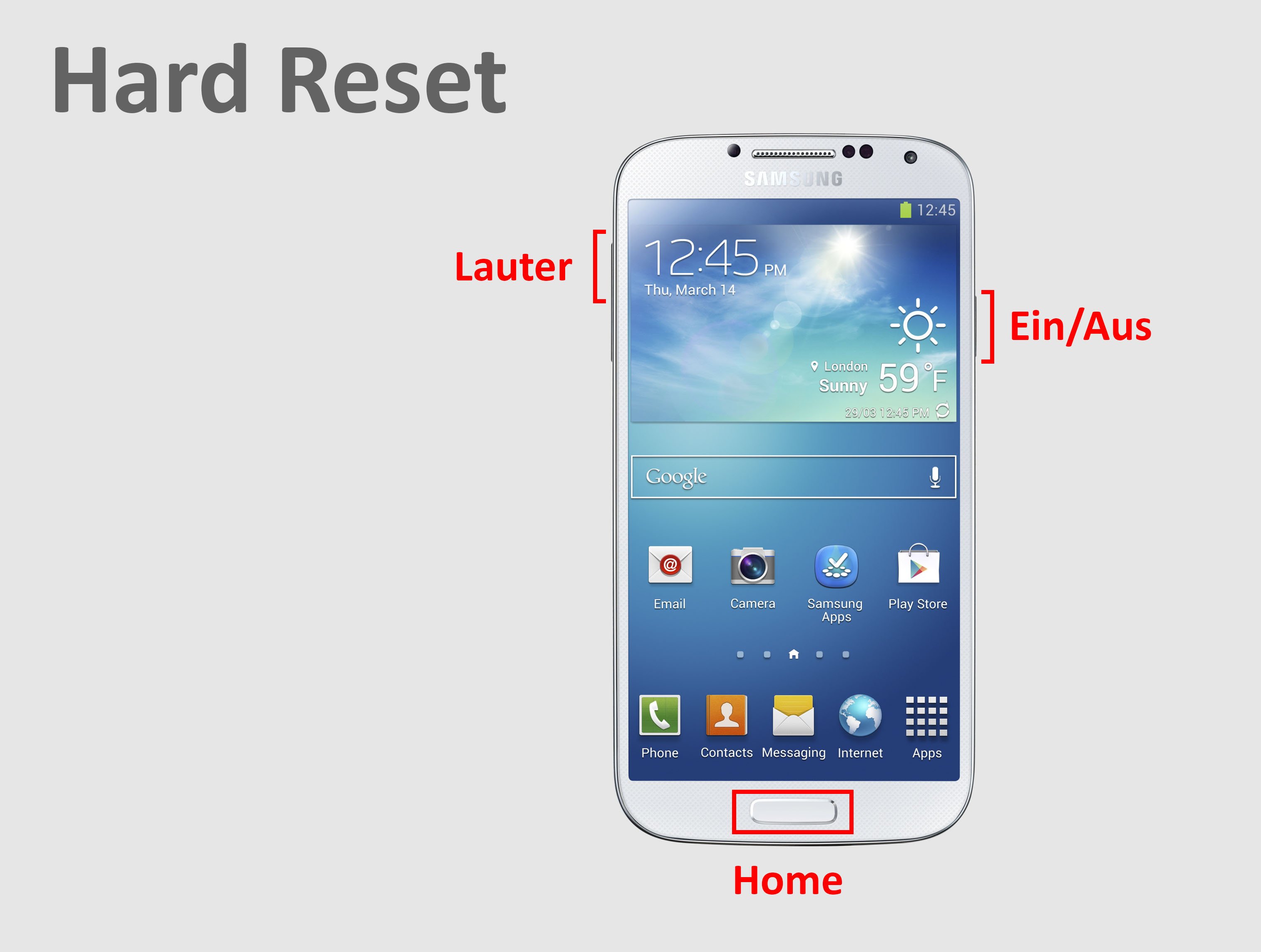 Reset Samsung