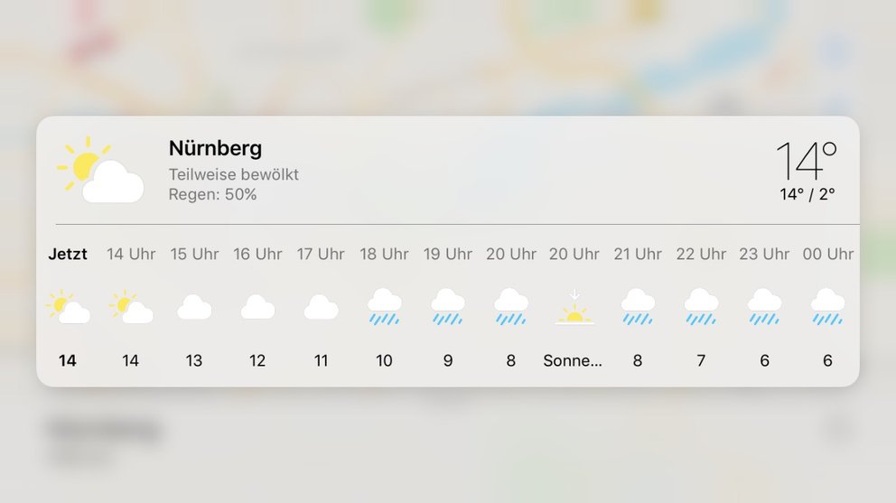 apple-karten-wettervorhersage