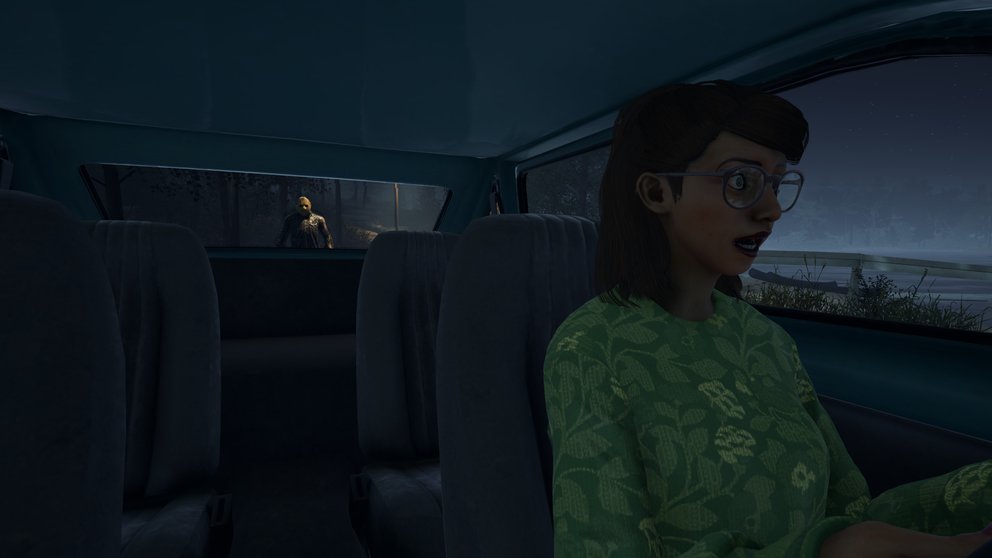 Habt ihr das Auto startklar gemacht, könnt ihr auch andere Teammitglieder mitnehmen. Aber Vorsicht! Jason kann euch immer noch stoppen und sich vor das Auto stellen.