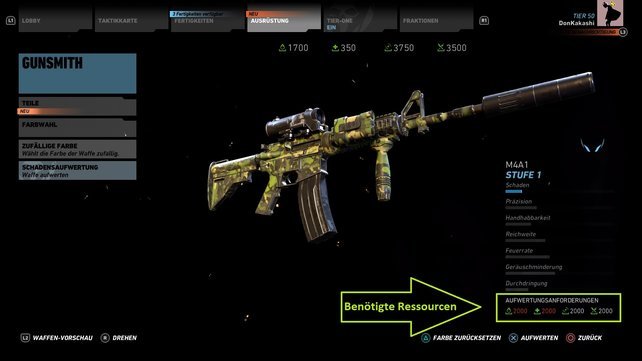 Ghost Recon Wildlands Waffen aufwerten