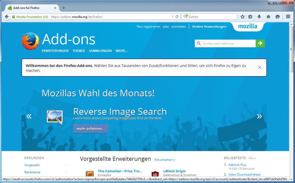 Firefox ist einer der besten Browser.