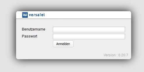 Wenn der Versatel-Login nicht funktioniert, prüft Benutzername und Passwort auf Schreibfehler. Wenn der Versatel-Login nicht funktioniert, prüft Benutzername und Passwort auf Schreibfehler.