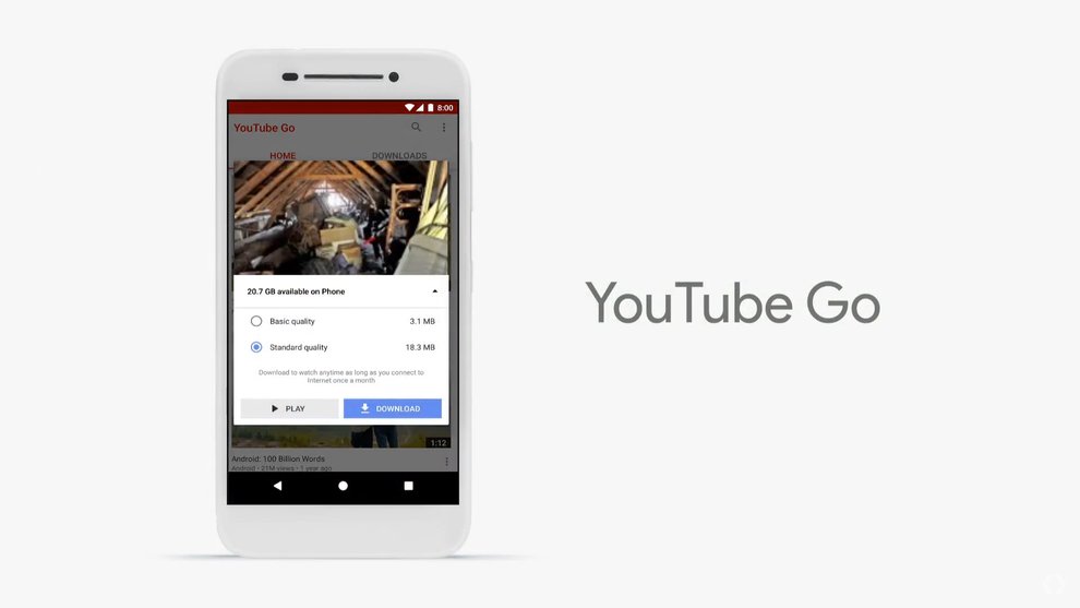 YouTube: Die Go-Version kann Daten vorab speichern und sogar per Peer-to-Peer zwischen Geräten übertragen