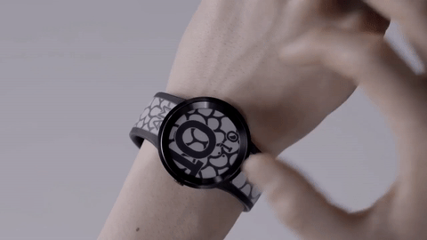 Das Aussehen der FES Watch U lässt sich per Knopfdruck verändern (Quelle: Fashion Entertainments / Sony)