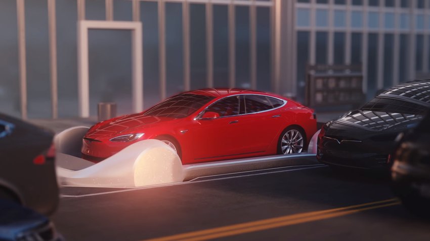 tesla,boring company,aufzug
