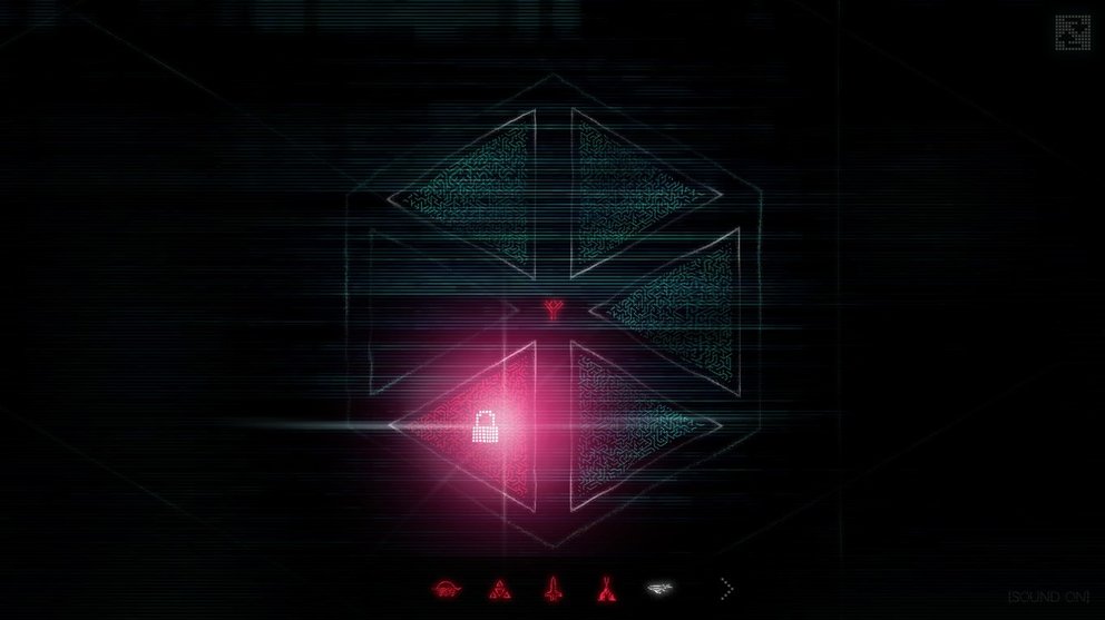 Die Homepage WakingTitan: Zu den Symbolen unten muss jeweils ein Code eingegeben werden, der enträtselt werden muss.