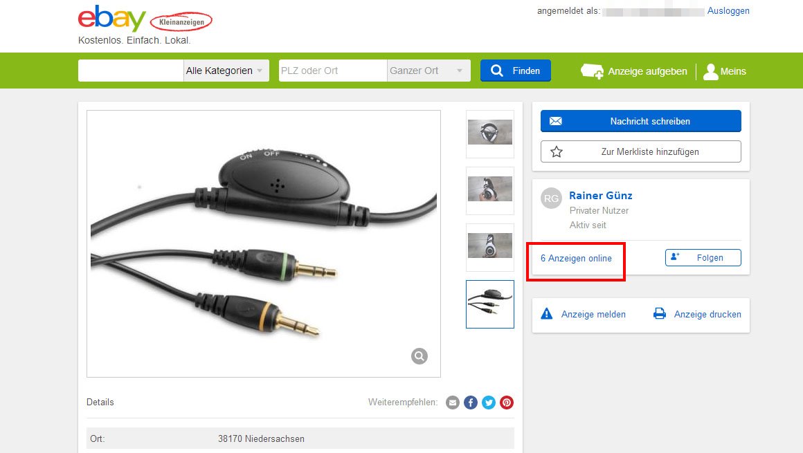 Ebay Kleinanzeigen Nutzer Suchen Finden So Geht S