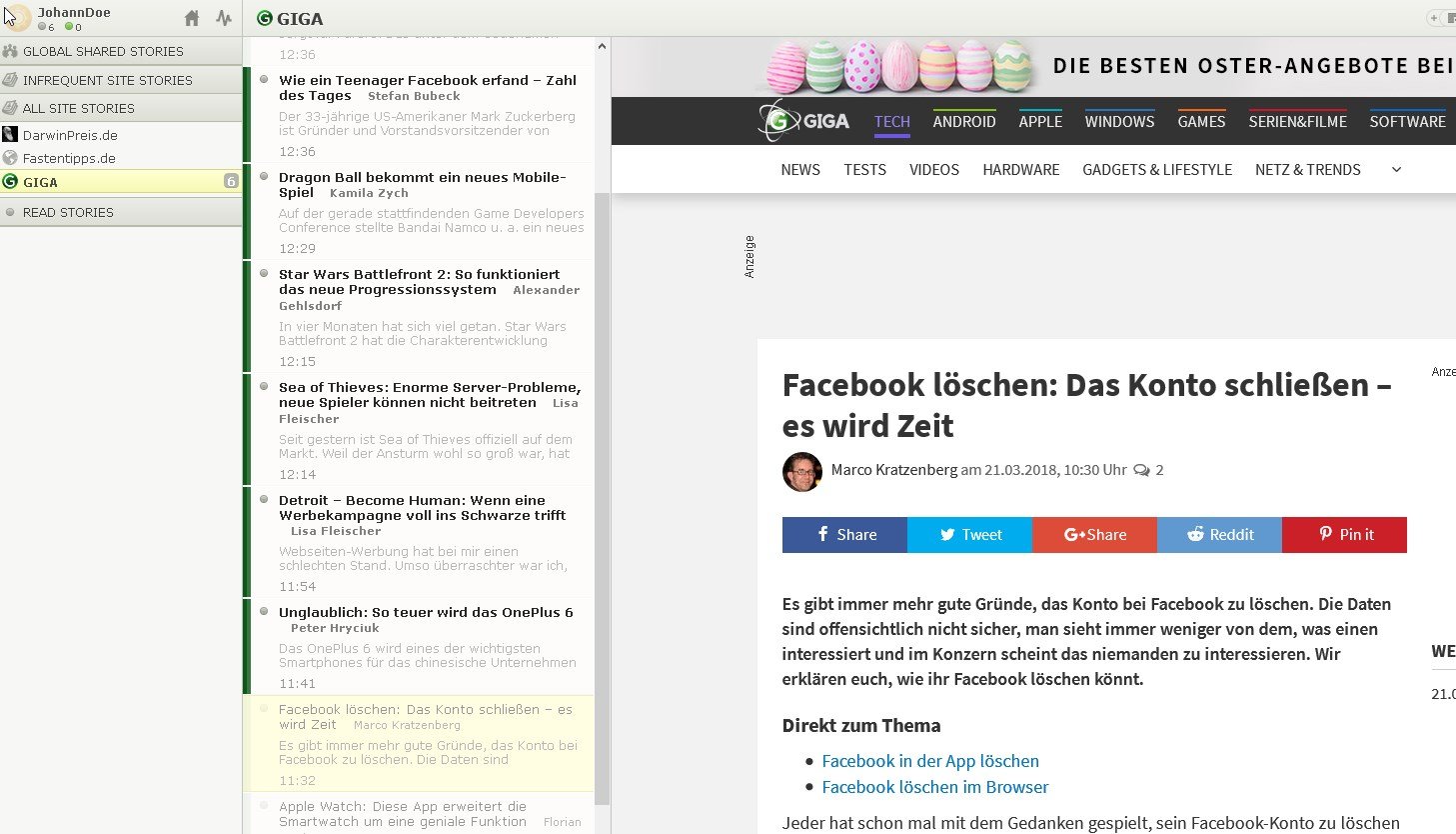 rss reader for mac
