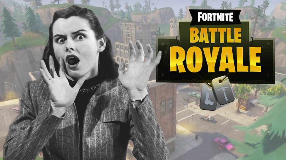 Mein Versuch eines typischen Fortnite-Thumbnails. (Quelle: GIGA GAMES, Epic Games, gettyimages / FPG)