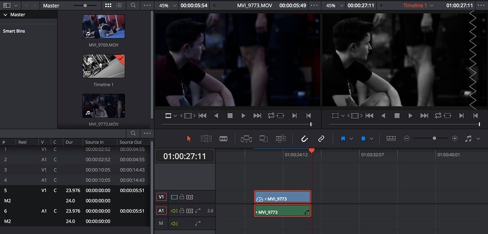 DaVinci Resolve ist für Fortgeschrittene und Profis geeignet.