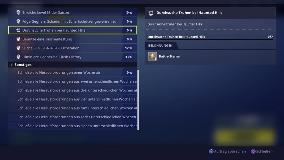 Die Herausforderungen und euren Fortschritt könnt ihr jetzt einsehen - auch, wenn ihr den Battle Pass nicht gekauft habt.