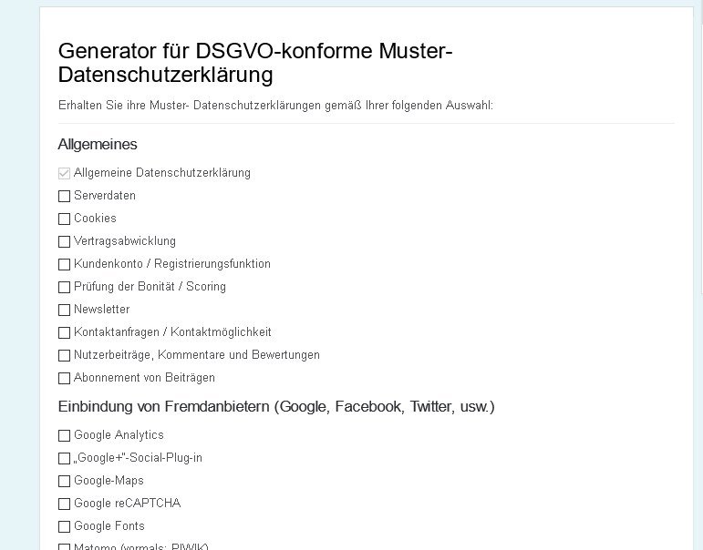 DSGVO Für Private Webseiten – Checkliste Und Tipps