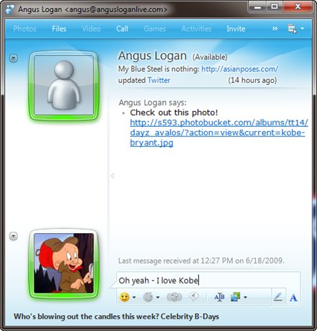MSN Messenger – chat client