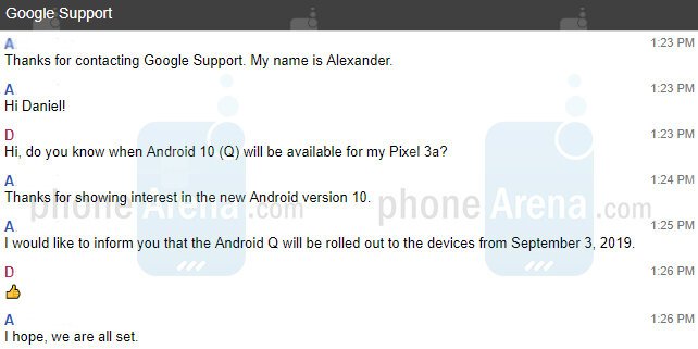 Android 10 ne zaman görünecek? Google çalışanı çocuk randevusu 1