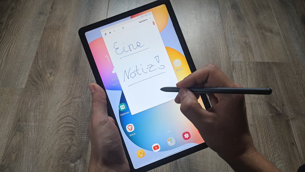 Mit dem S-Pen erstellt ihr schnell Notizen, die sich auch in Computerschrift umwandeln lassen. Bild: GIGA