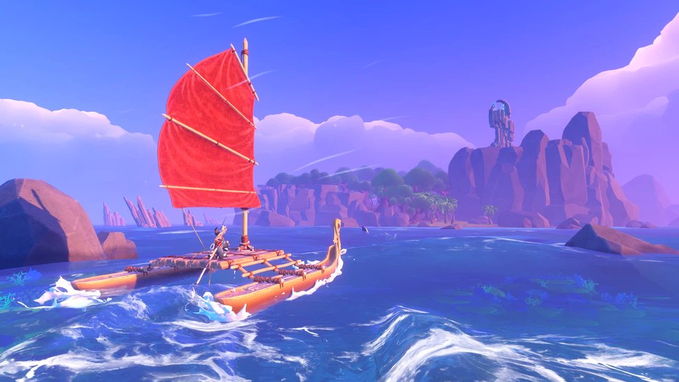Windbound: Sammelt Ressourcen, überlebt und baut euer Segelboot aus, um tiefer in dieser mysteriösen Welt vorzudringen. Windbound: Sammelt Ressourcen, überlebt und baut euer Segelboot aus, um tiefer in dieser mysteriöse Welt vorzudringen.