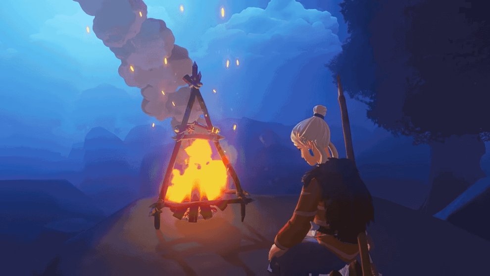 Im Survival-Adventure Windbound könnt ihr sogar auf eurem Boot Lagerfeuer bauen, mit denen ihr Fleisch bratet. Im Survival-Adventure Windbound könnt ihr sogar auf eurem Boot Lagerfeuer bauen, mit denen ihr Fleisch bratet.