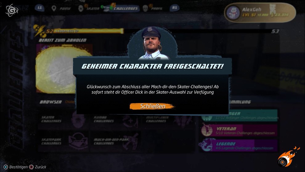 Absolviert die Challenge