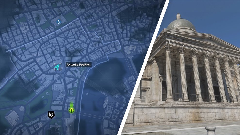 Die National Gallery findet ihr im Stadtviertel City of Westminster, direkt an der Station Trafalgar Square.