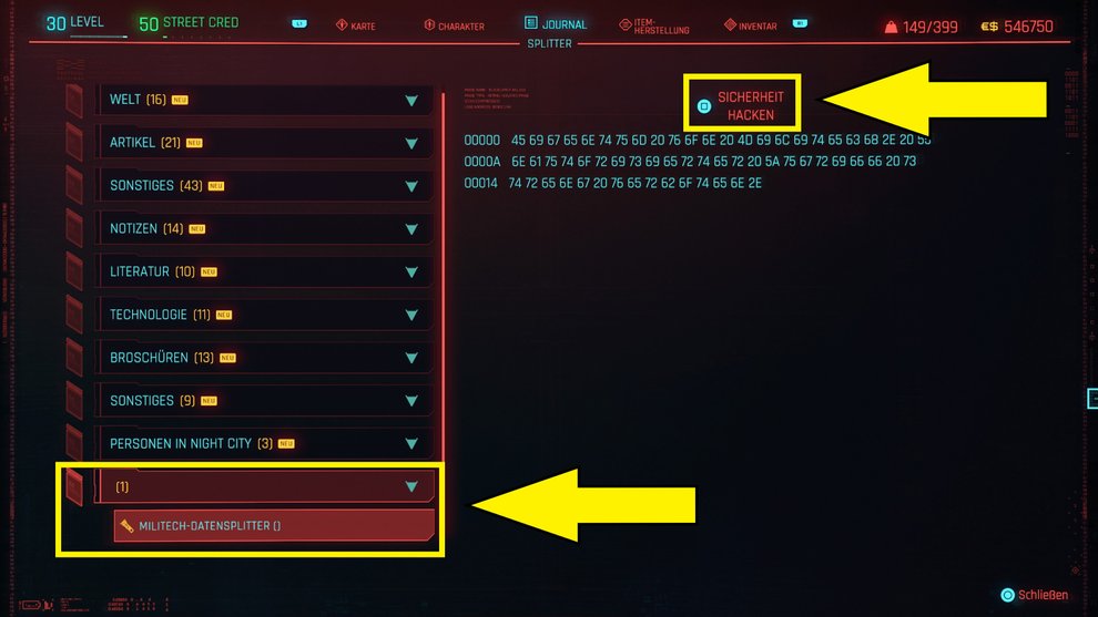 Wer hat sich das nur ausgedacht? Klappt erst alle Einträge links zu oder scrollt ganz nach unten, um wichtige Missionssplitter zu entdecken. Wer hat sich das nur ausgedacht? Klappt erst alle Einträge links zu oder scrollt ganz nach unten, um wichtige Missionssplitter zu entdecken.