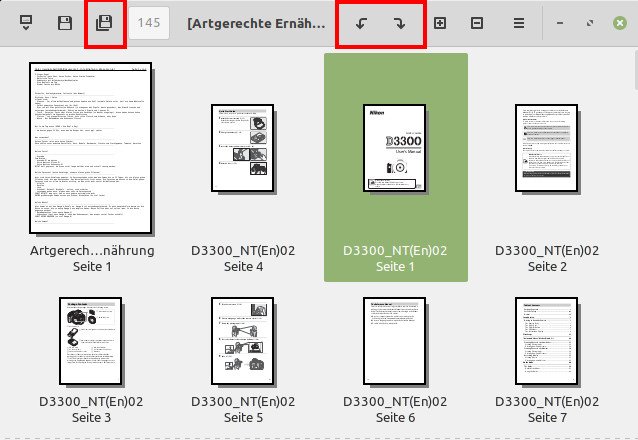 Das Tool „PDF Arranger“ ordnet Seiten von PDFs nach euren Wünschen neu an. Bild: GIGA