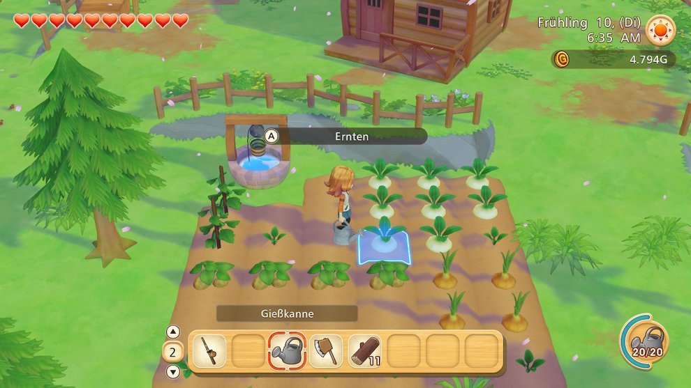 Dekoration ist am Anfang noch nicht wichtig. Investiert eure Zeit erst dann in die Gestaltung eurer Farm, wenn ihr viele Dekorationsobjekte freigeschaltet habt. Unordentliche Farm bei Pioneers of Olive Town