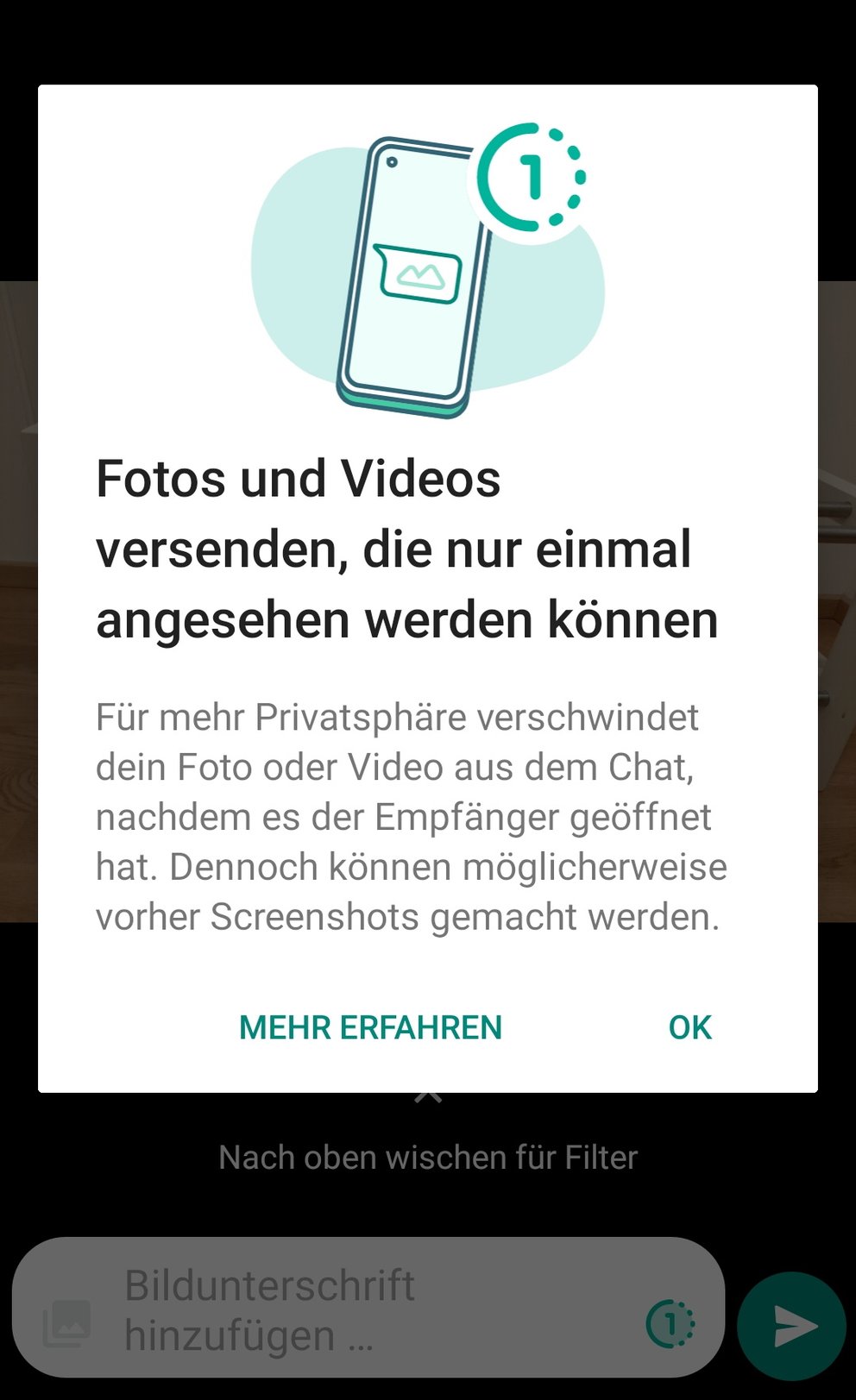 WhatsAppEinmalansicht So funktionieren die selbstzerstörenden Bilder