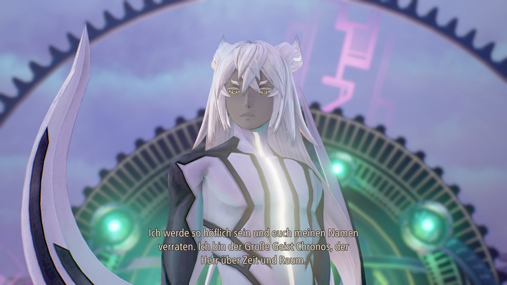 Gegen Chronos und alle anderen Bosse in der Nebenquest Gegen Chronos und alle anderen Bosse in der Nebenquest "Besucher aus dem Jenseits" könnt ihr immer wieder kämpfen, wenn ihr mit ihnen sprecht, um eure Party zu leveln (Tales of Arise).