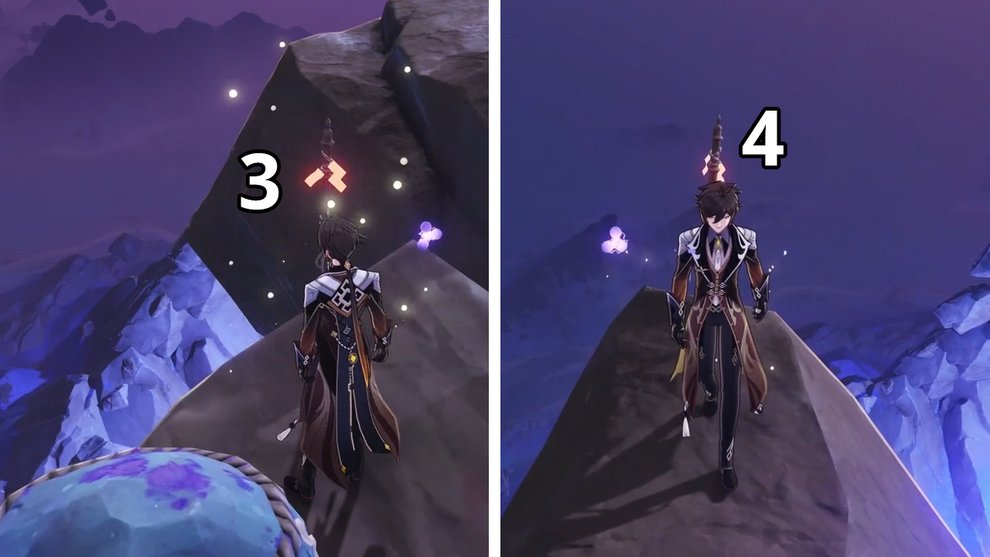 Die addierte Gesamtzahl der Zettel am zweiten und dritten Stab des dritten Schutzsteins (Genshin Impact). Die addierte Gesamtzahl der Zettel am zweiten und dritten Stab des dritten Schutzsteins (Genshin Impact).