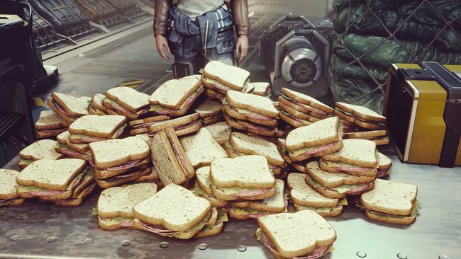 In Starfields Deep-Dive-Video wird auch davon gesprochen, wie man Sandwiches im Spiel obsessiv sammeln kann – falls man Lust dazu hat. (Quelle: Bethesda)