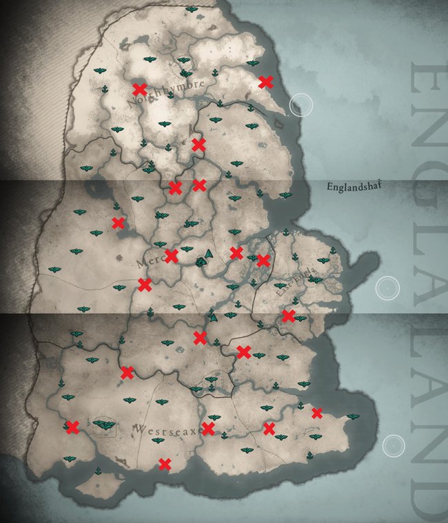 Um die gesamte Map von England in Assassin's Creed Valhalla aufzudecken, werdet ihr viel Zeit investieren müssen.