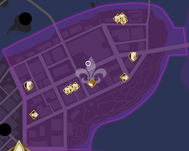 Karte mit allen Entdeckungen in Nord-Lakeshore (Quelle: Screenshot spieletipps).