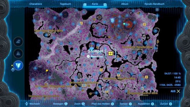 Die Karte zeigt euch den Fundort der Himmelshose. (Bildquelle: Screenshot GIGA)
