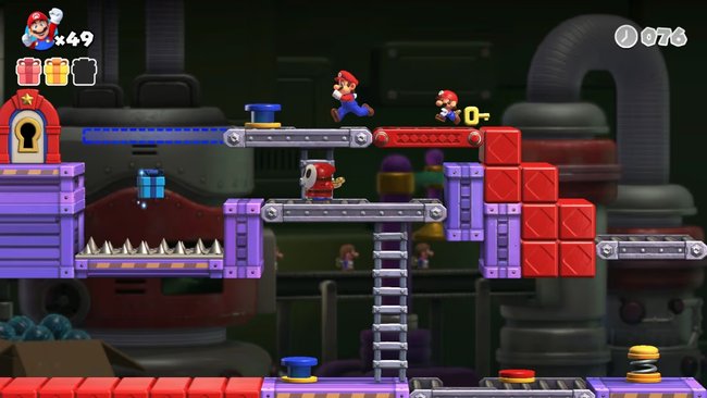Die Plus-Welten müsst ihr mit einem Mini-Mario an eurer Seite abschließen. (Bildquelle: Nintendo)