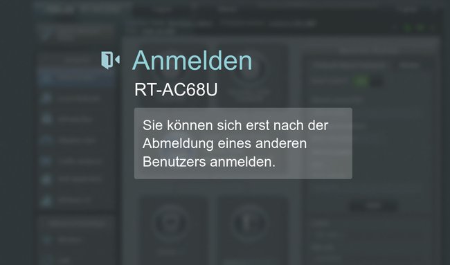 Diese Fehlermeldung seht ihr, wenn ihr euch doppelt am Router anmelden wollt. (Bildquelle: GIGA) Diese Fehlermeldung seht ihr, wenn ihr euch doppelt am Router anmelden wollt. (Bildquelle: GIGA)