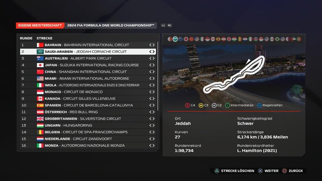 F1 24-Setup: Saudi-Arabien F1 24-Setup: Saudi-Arabien