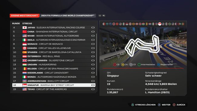 F1 24-Setup: Singapur F1 24-Setup: Singapur