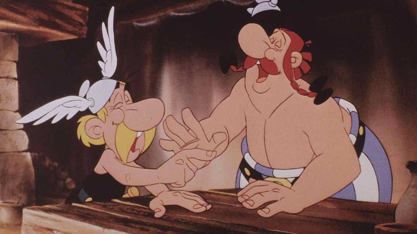 Asterix und Obelix wissen, wie man Spaß hat. 