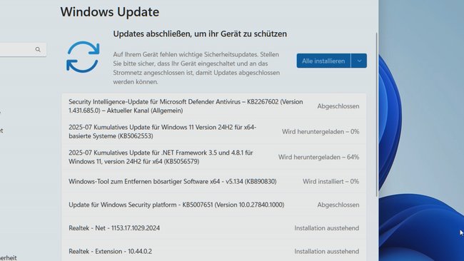 Windows-Update Screen