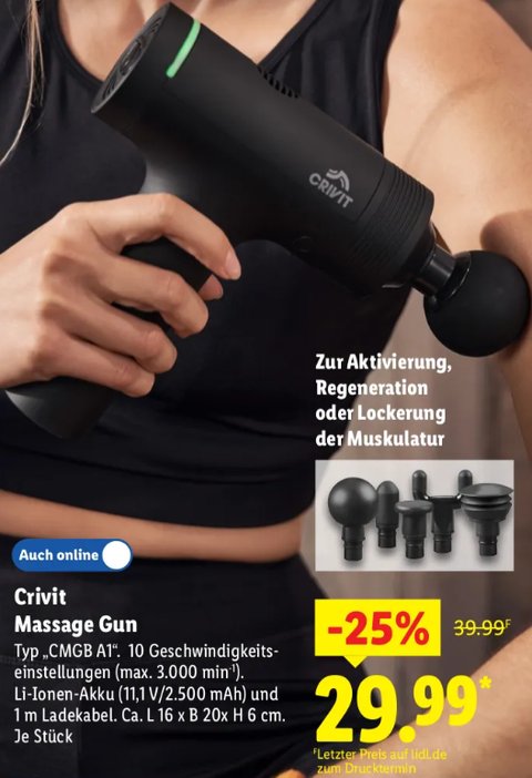 vibrations massagegerät lidl Für 29,99 Euro: Lidl verkauft bald das beste Gerät für alle, die Sport  machen