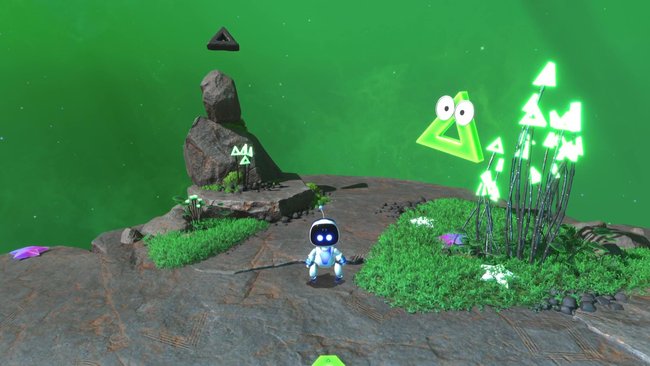 Astro Bot Taste Dreieck Level beendet