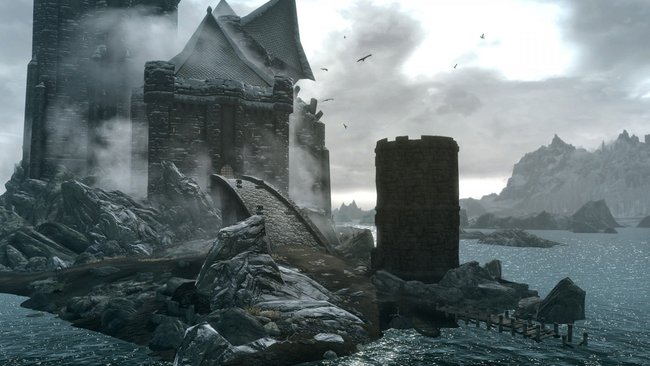 Das Vampir-Schloss im Skyrim-DLC Dawnguard.