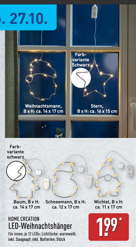 Aldi verkauft bald eine LED-Fensterdeko fr Weihnachten, die sich jeder  leisten kann