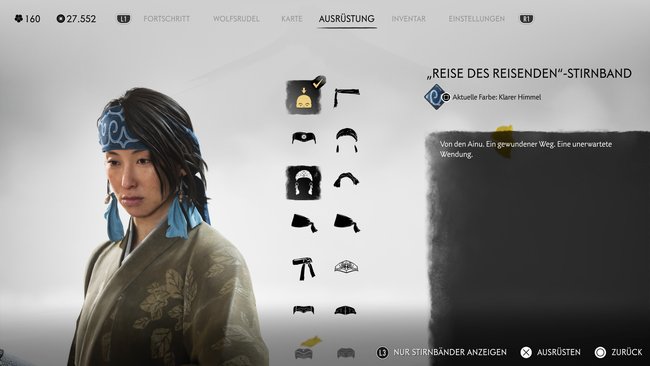 "Reise des Reisenden"-Stirnband