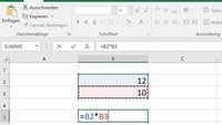 Wie nutzt man mit Excel einen Dreisatz? Giga erklärt