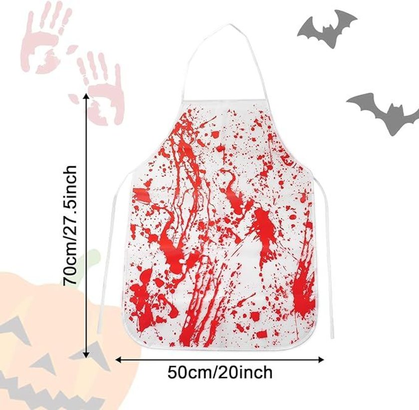 Foto einer Schürze mit Kunstblut