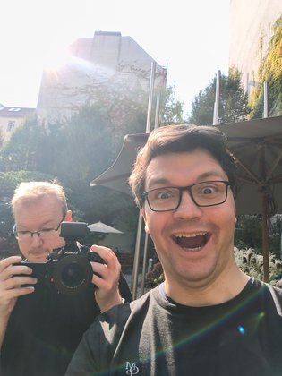 Xiaomi 14T Pro Testfoto: Selfie mit Gegenlicht