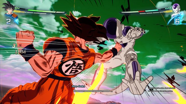 Son-Goku im Kampf gegen Freezer in Dragon Ball: Sparking Zero.